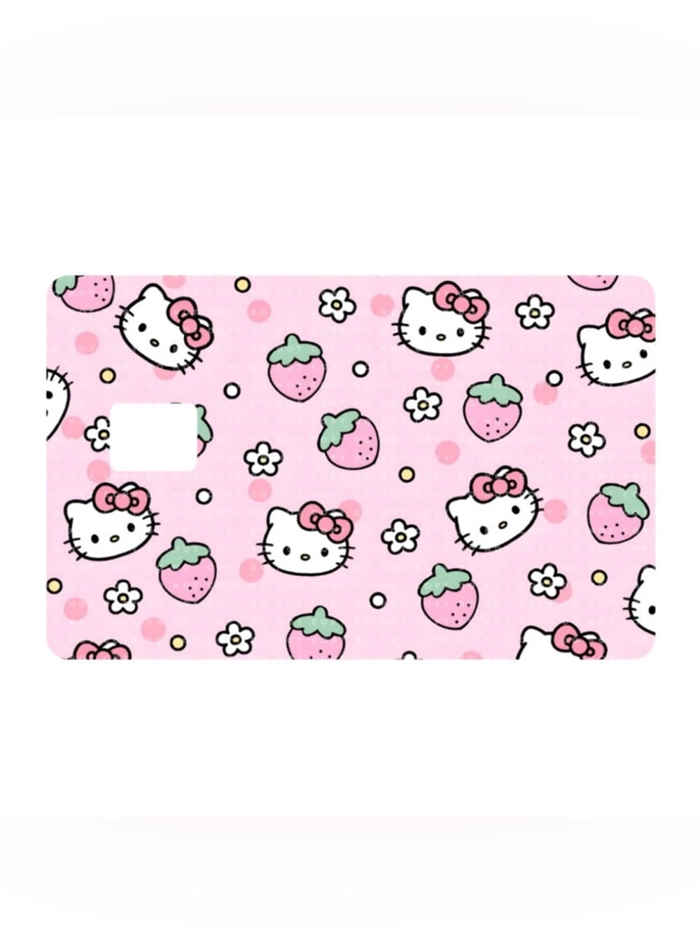 Sanrio Strawberry Hello Kitty Credit Card Skin Cover
